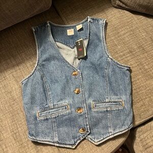 Levi's Blue Denim Vest